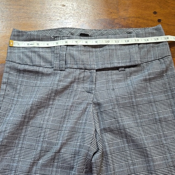 Star City Y2K Black And White Plaid Mid-Rise Cuffed Trouser Pants Size 7 - Picture 5 of 15